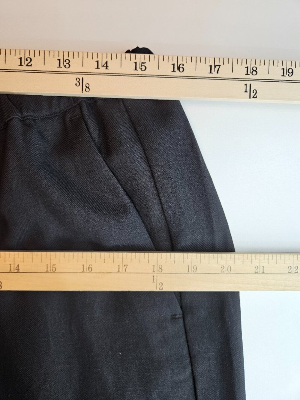 Enza Costa Twill Everywhere Pant Black Women's Size 3 U.S. L Wide Leg Minimalist - Picture 9 of 12